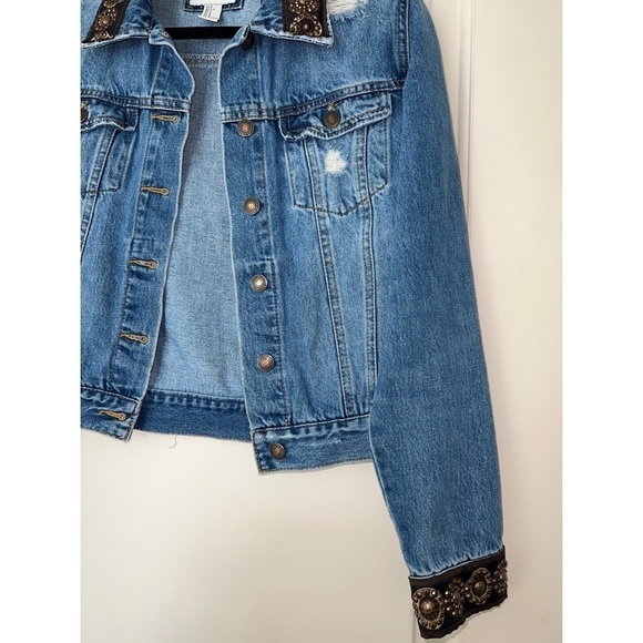 DENIM Embellished Jacket - Size S - Picture 4 of 4